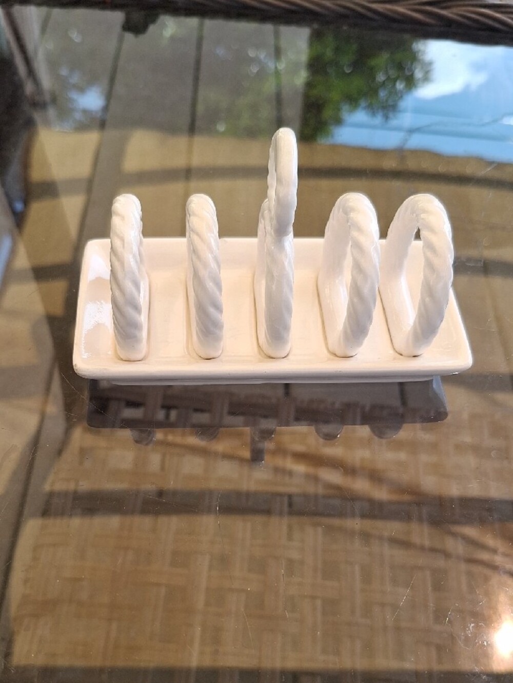 Vintage Ceramic Toast/Letter Rack